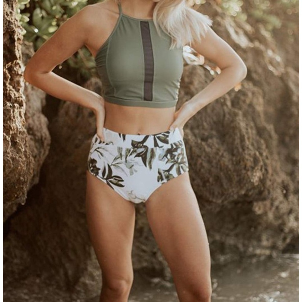 Halter high waist bikini size SM